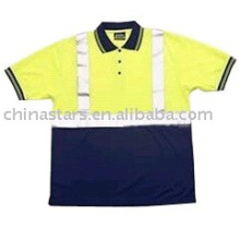 Polo jaune jaune à haute visibilité